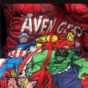 Toddler puffer Marvel jacket  size 2 t